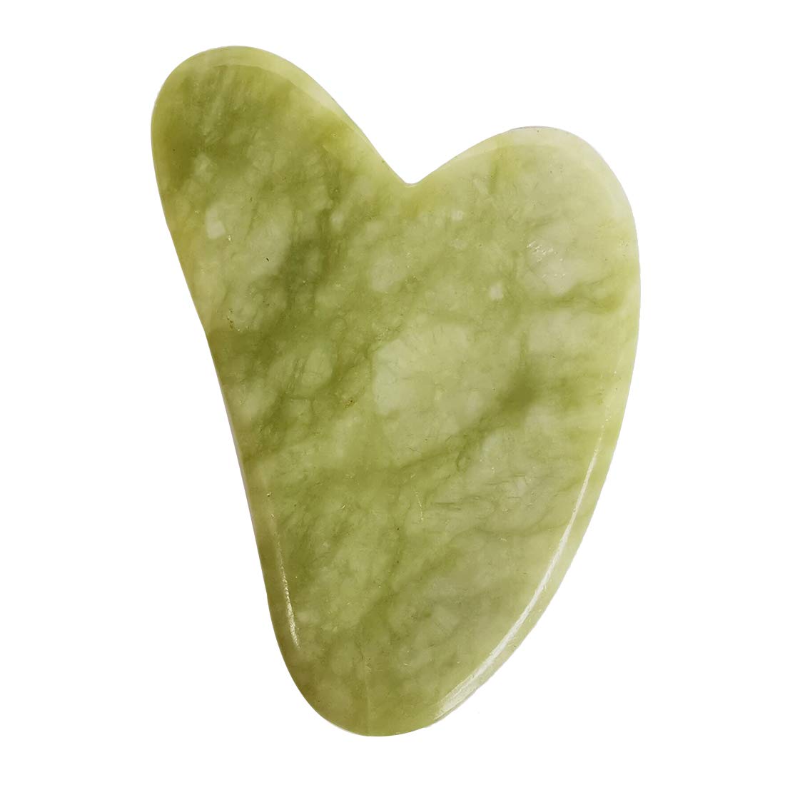 Loveliome Gua Sha back massage on green jade stone for tension relief