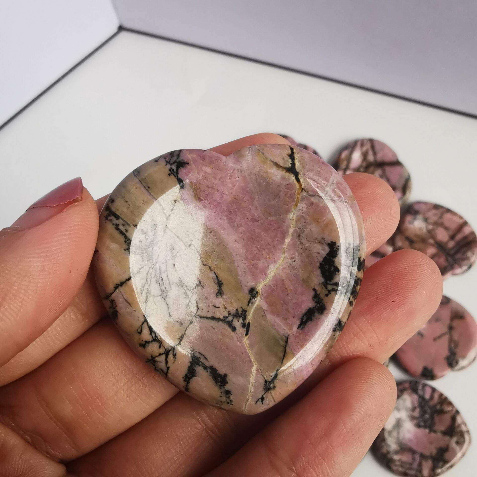 Loveliome heart-shaped design with unique crystal pair for comforting touch
