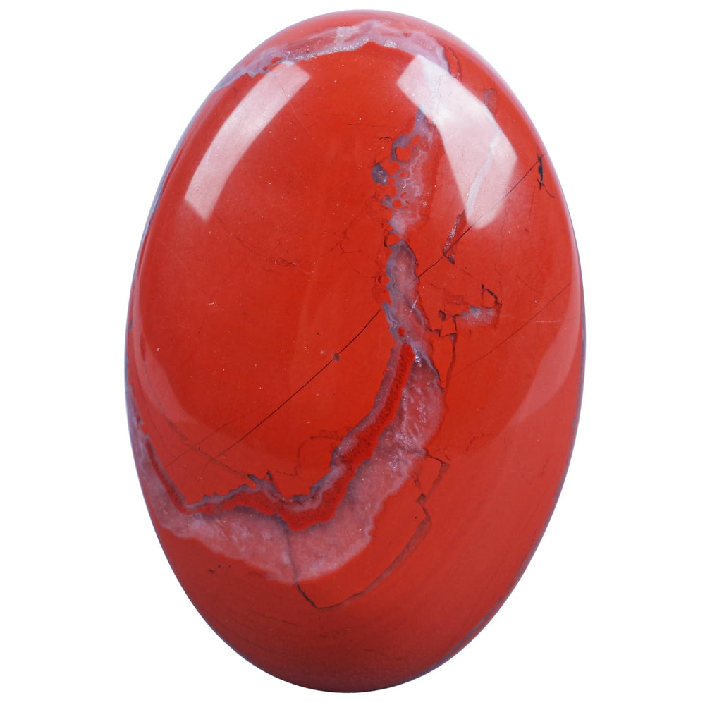 Loveliome oval polished worry stone in hand for calm moments.