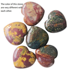 Loveliome Indian agate heart as a portable worry stone for focus