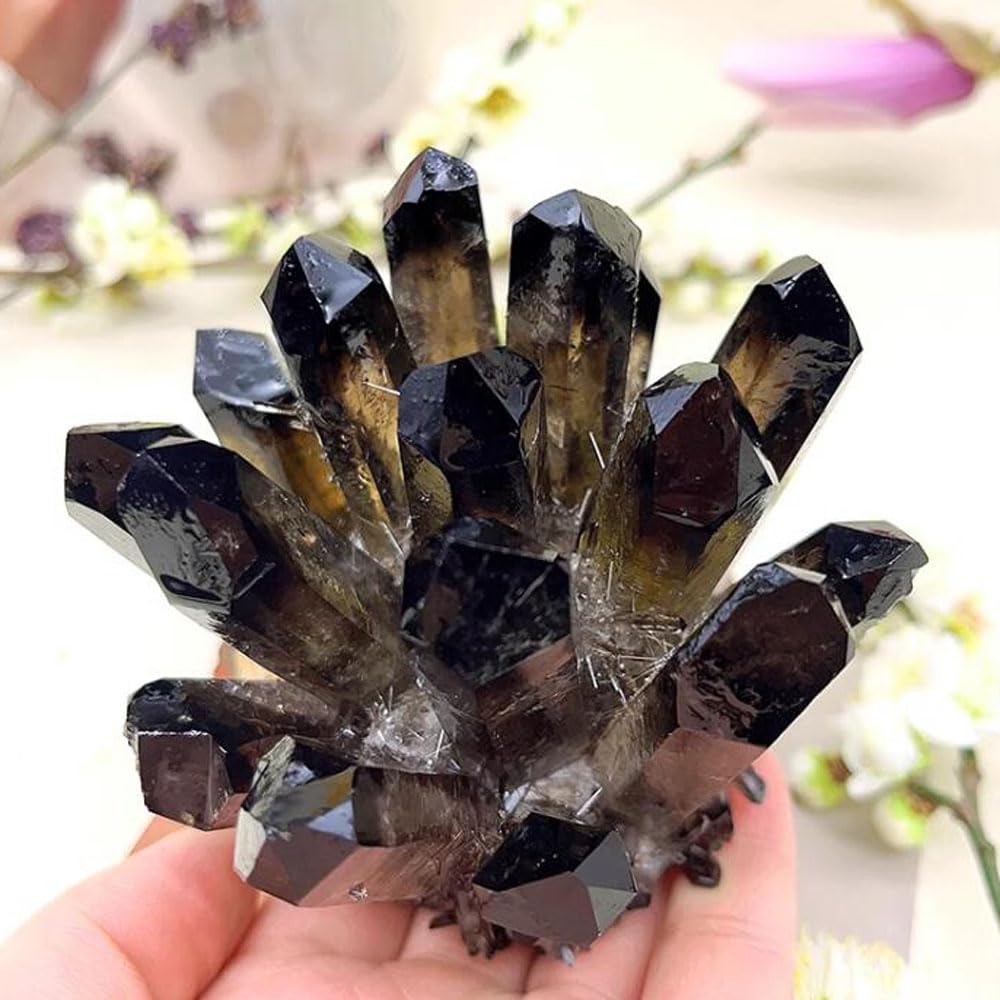 Loverain bedroom quartz cluster promotes peaceful ambiance and restful nights.