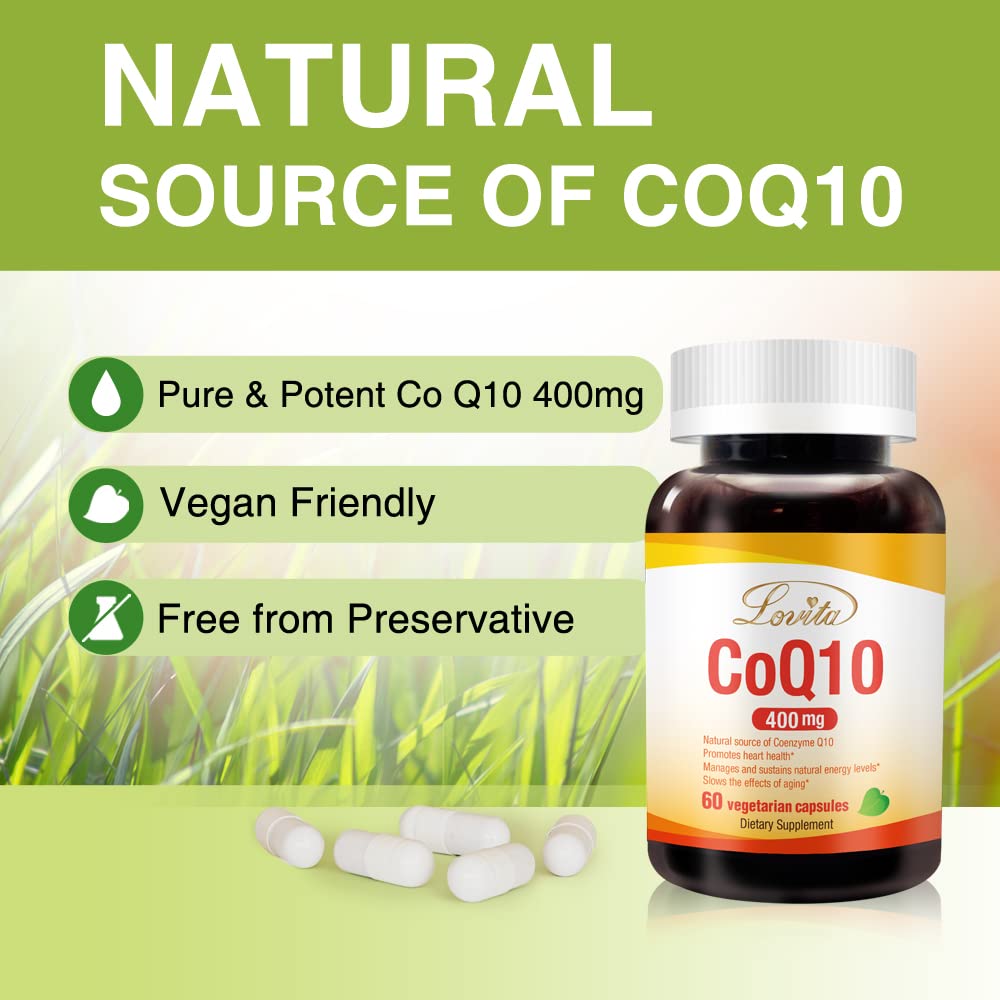 Label detail of Lovita CoQ10 with non-GMO certification