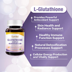 Three-pack Lovita Glutathione Complex display for convenient ongoing supply.