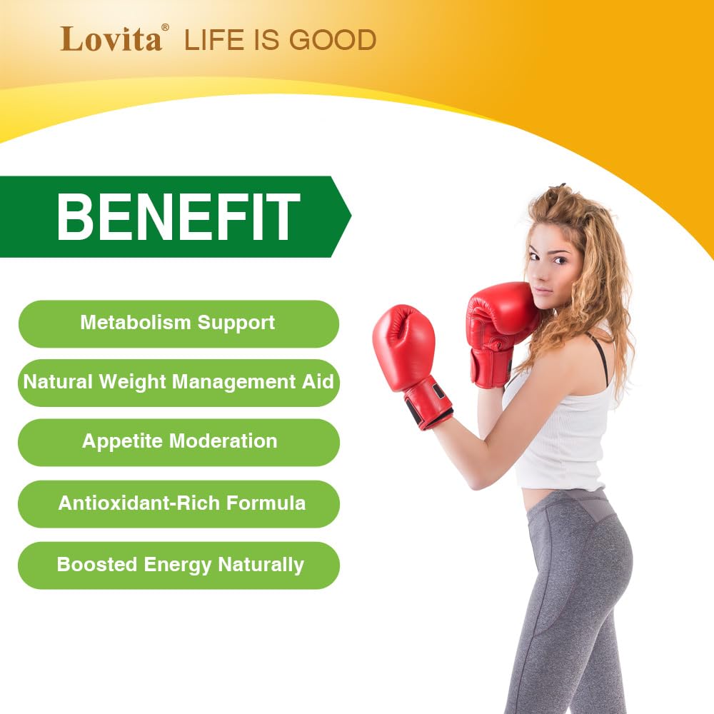 Lovita capsules inside; vegetable capsules for easy daily use.