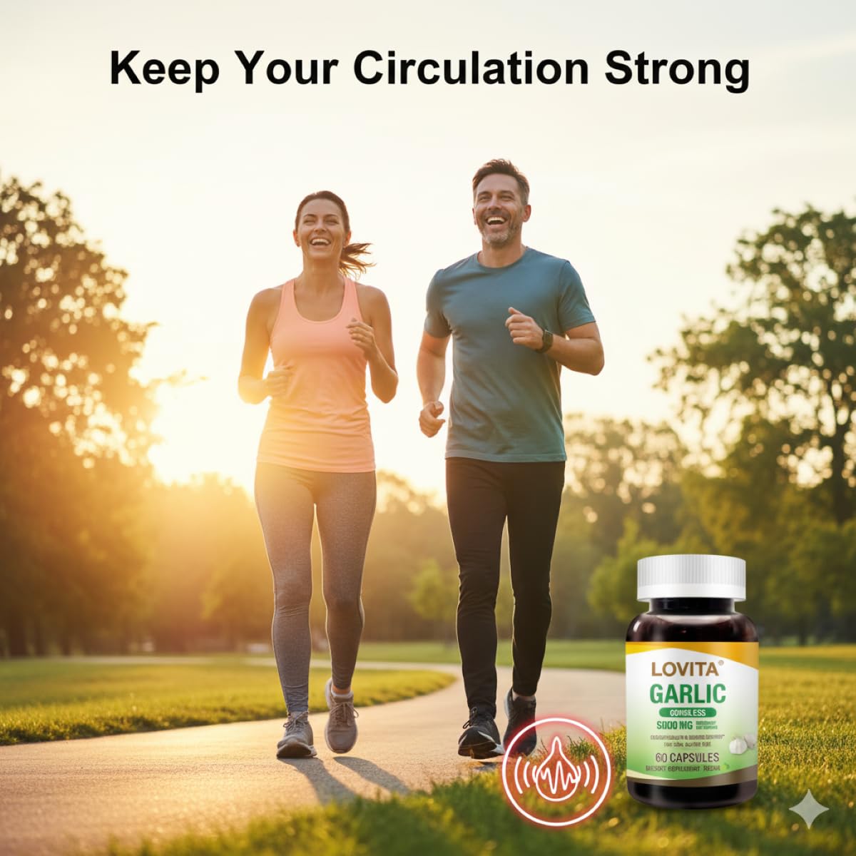 Open bottle with capsules ready for daily routine