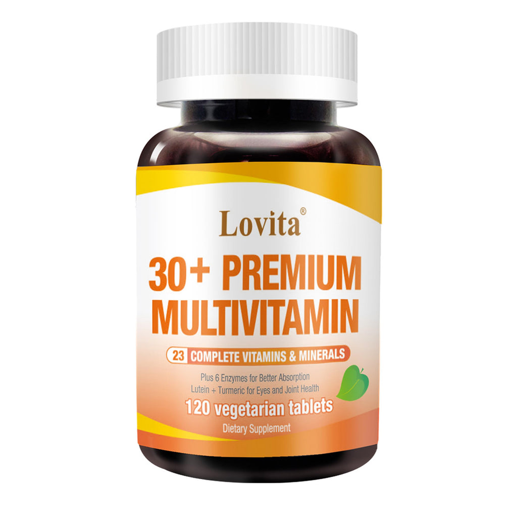 LOVITA Premium Multivitamin 30+ bottle for comprehensive daily support.