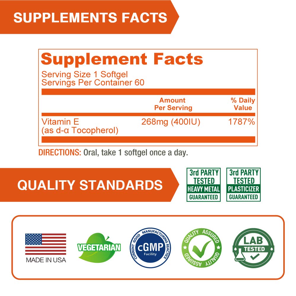 Pack of 3 Lovita Vitamin E softgels for convenient daily use.