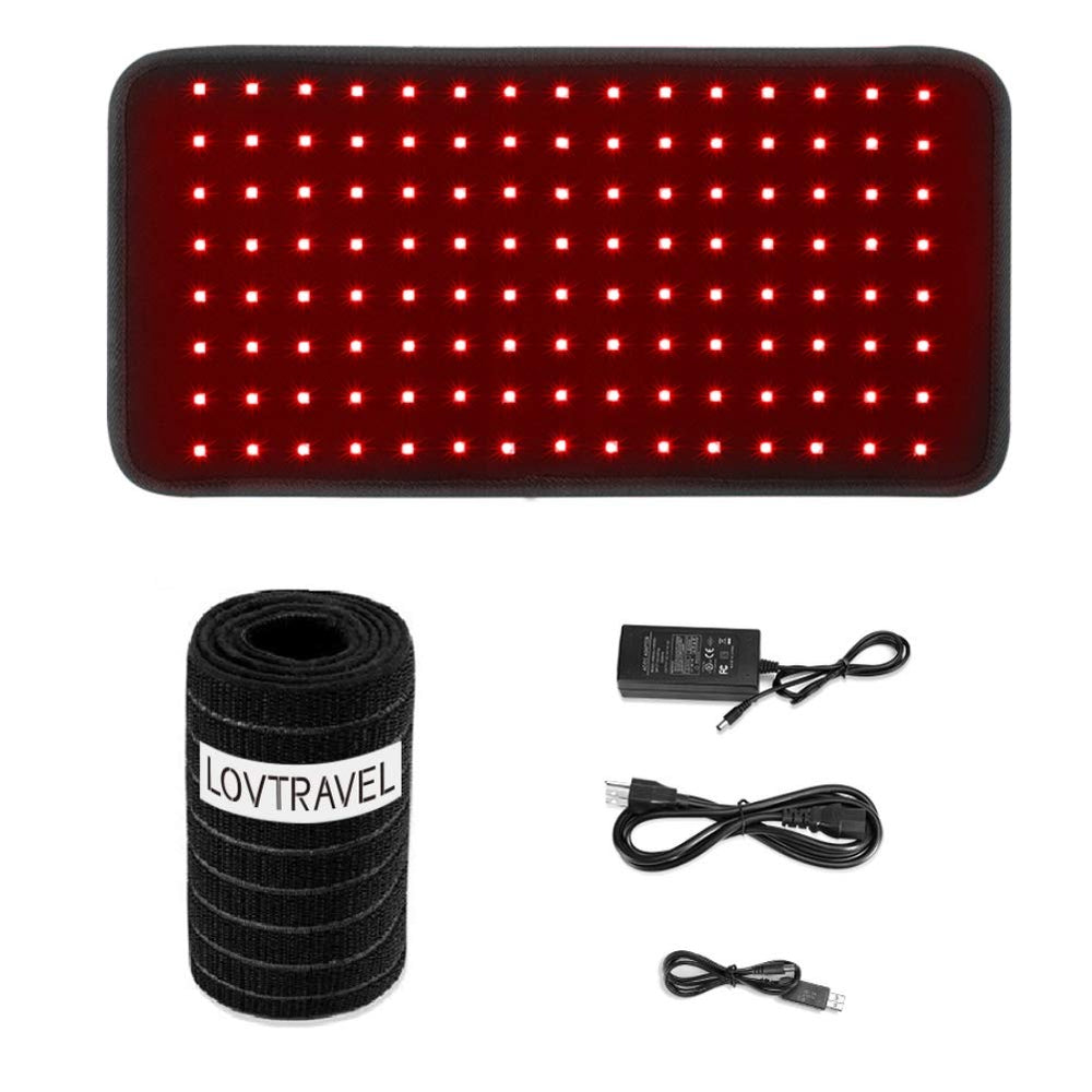 LOVTRAVEL red and infrared therapy pad front view for broad coverage