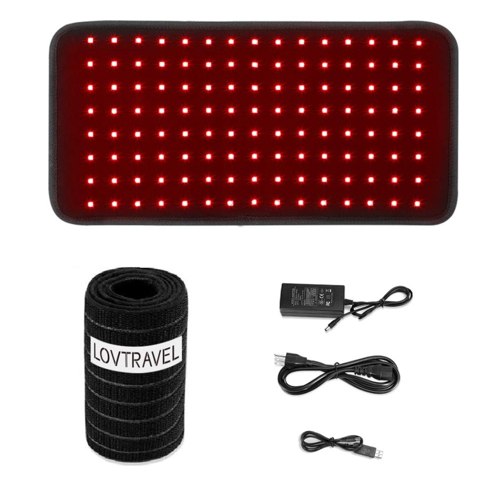 LOVTRAVEL red and infrared therapy pad front view for broad coverage
