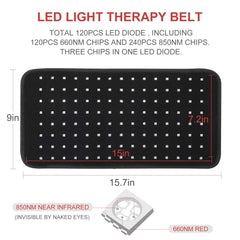 LOVTRAVEL wearable therapy wrap silhouette for hands-free sessions