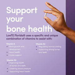 LowTE Florida ADK vitamins collection laid out for everyday wellness
