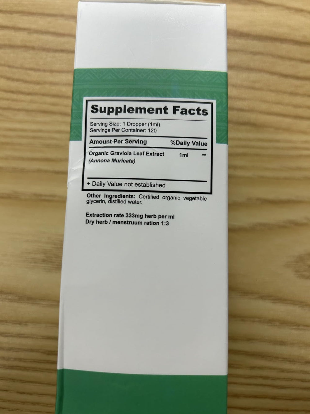 LPETWALK Brand label on bottle highlighting organic soursop extract.