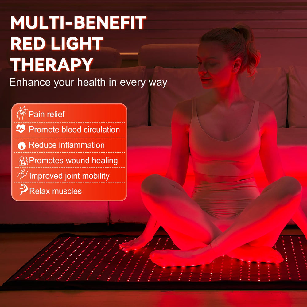 LPKP red light therapy mat waterproof materials simplify cleaning after use.