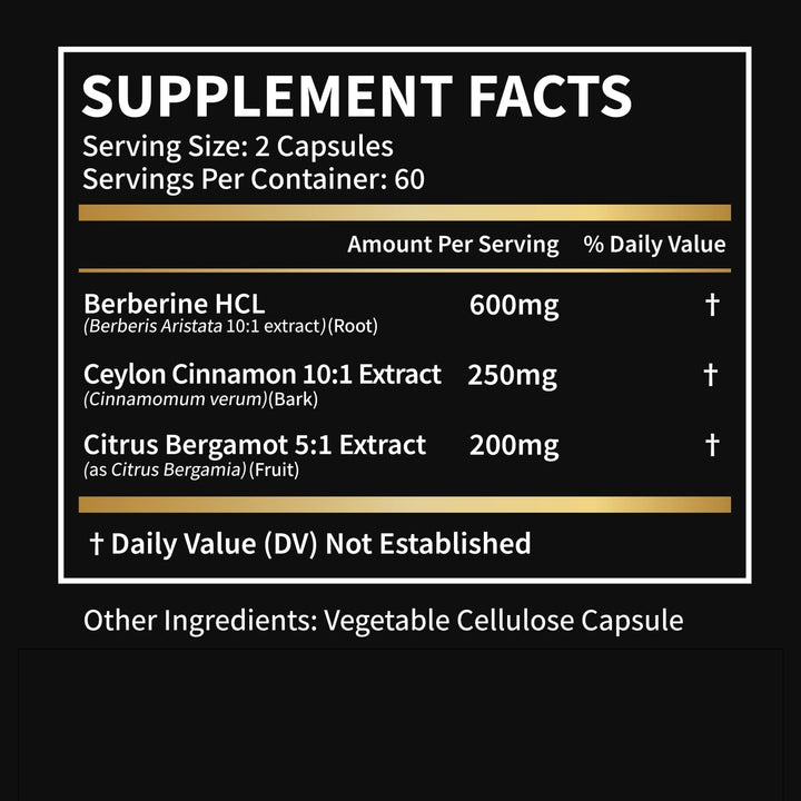 LSOIUX Berberine capsules ready to dispense for daily routine.