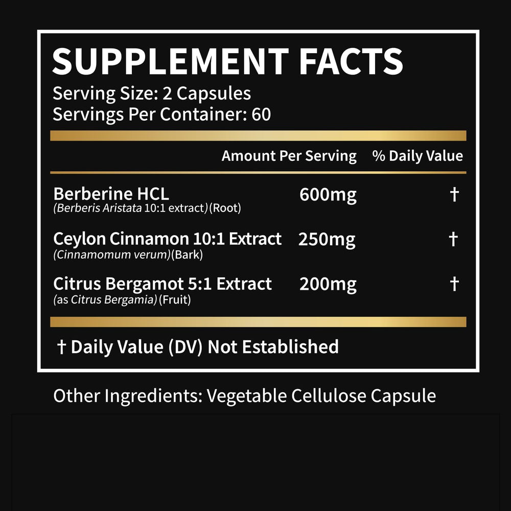 LSOIUX Berberine capsules ready to dispense for daily routine.