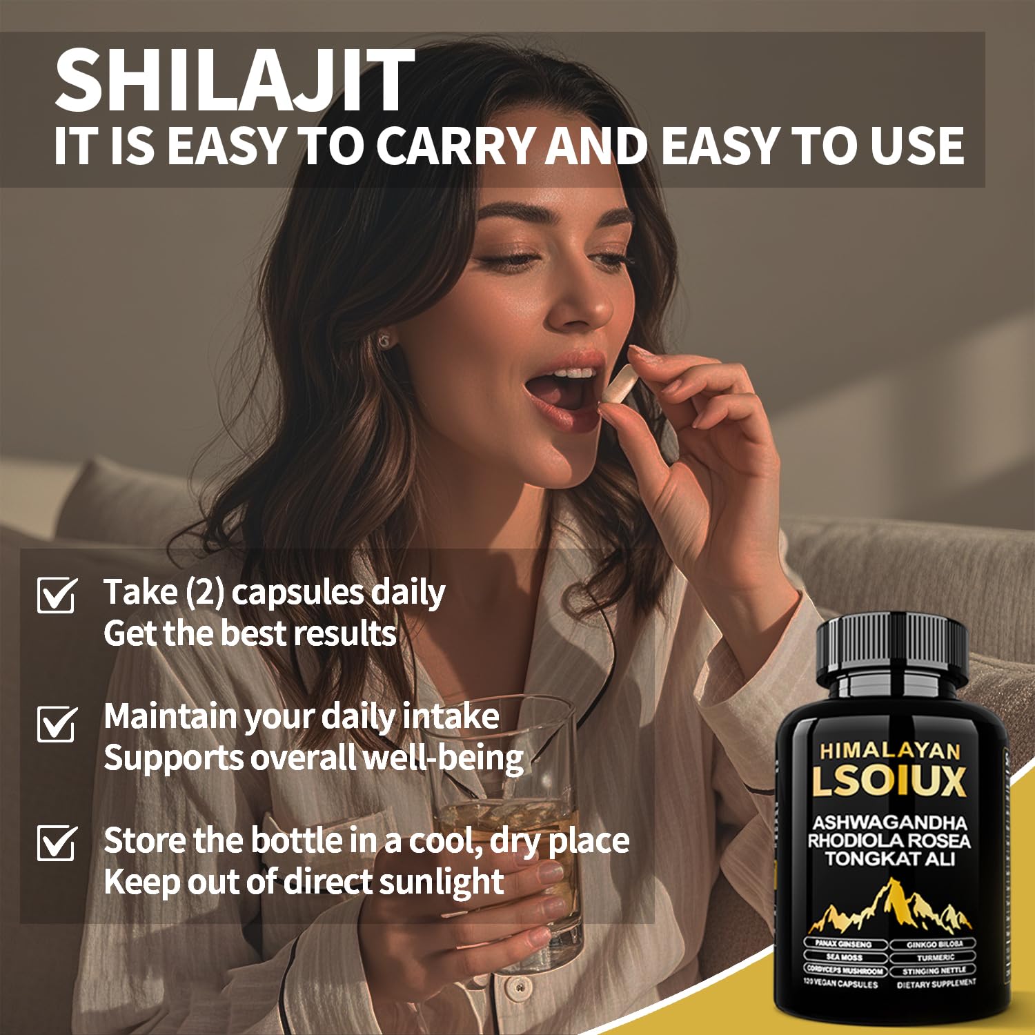 LSOIUX daily routine friendly bottle for easy use