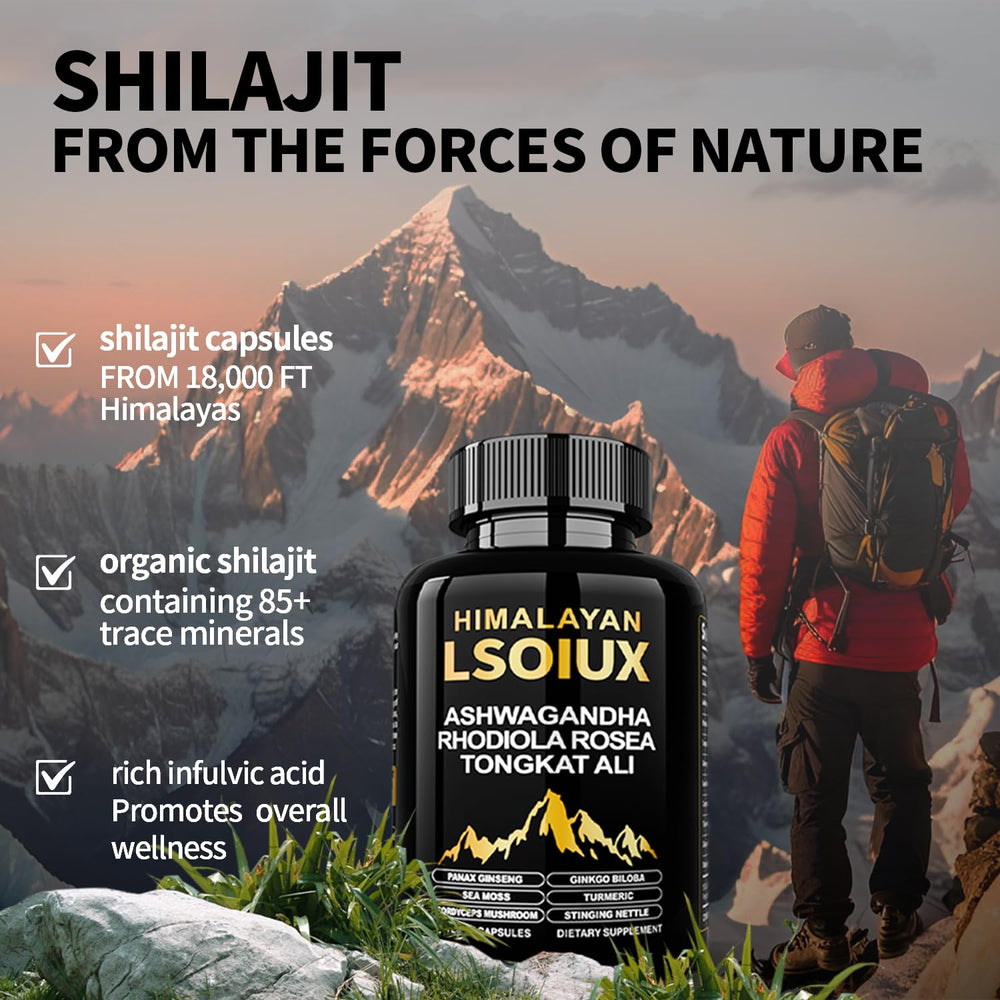 LSOIUX Shilajit Pure rich fulvic acid for mineral support