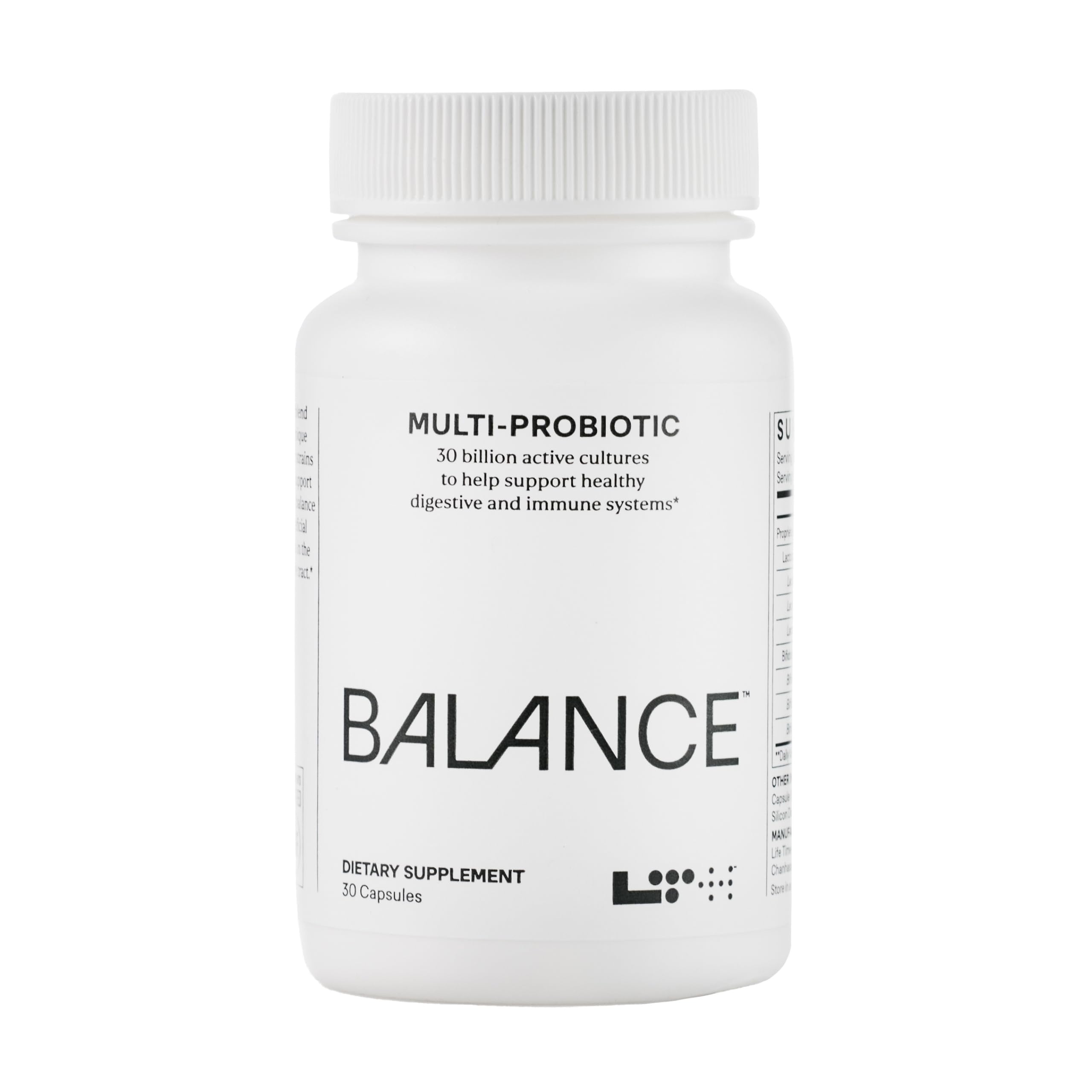 LTH Balance Multi Pro 30B bottle shown for daily gut support