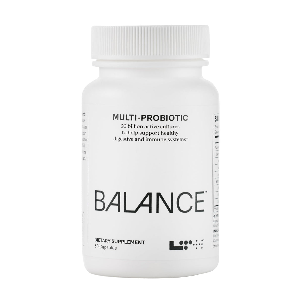 LTH Balance Multi Pro 30B bottle shown for daily gut support