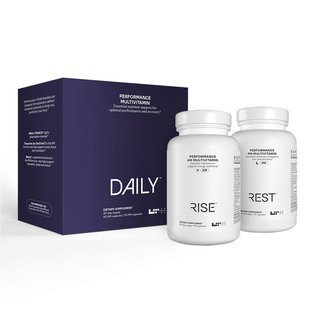 LTH Daily Performance bottle front showing product packaging and design for daily energy support