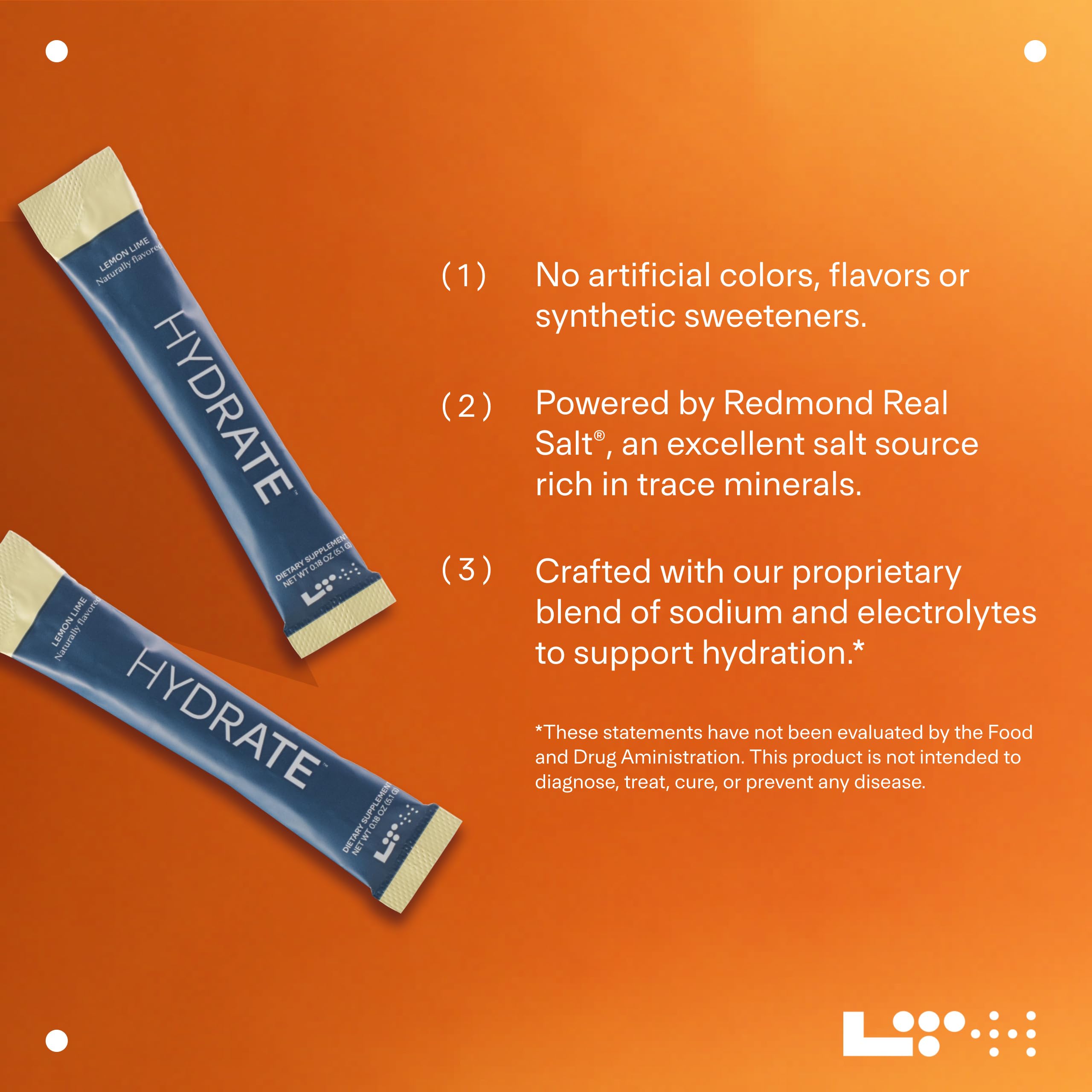 NSF-certified seal on LTH Hydrate label for trusted sport hydration