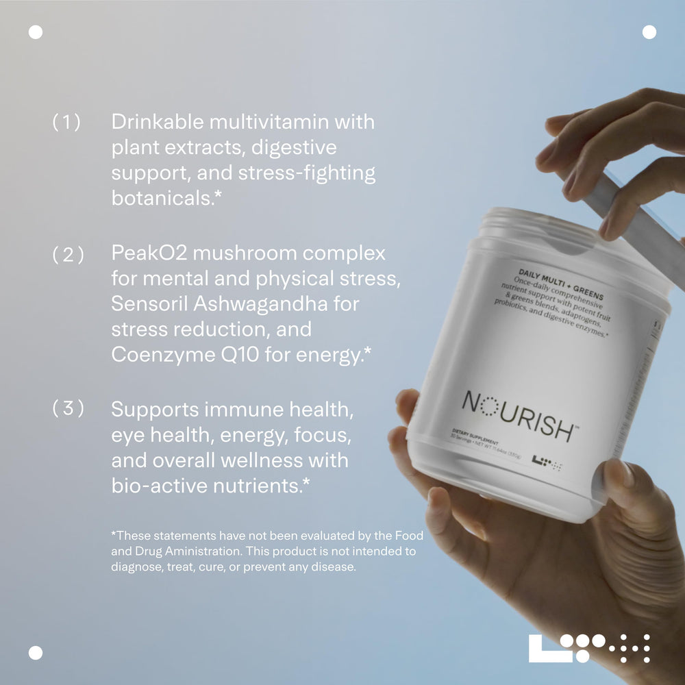 LTH Nourish Multi Plus Greens glass mix shows smooth texture and bright color