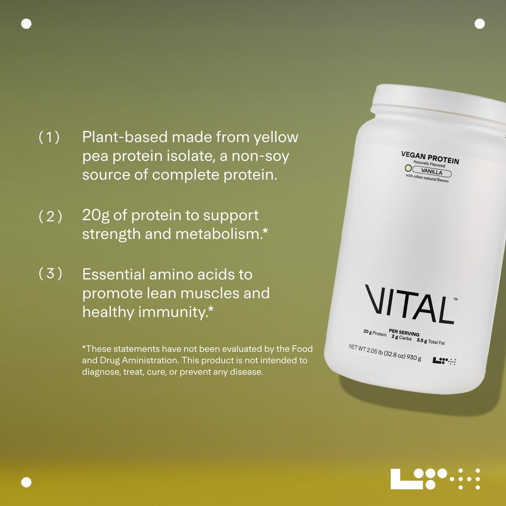 Texture crémeuse de la protéine LTH Vital Vegan, sans grumeaux
