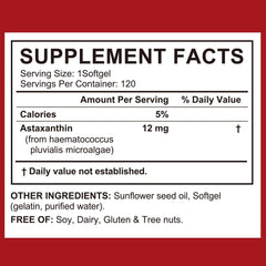 LTQXGT Astaxanthin softgels closeup highlighting easy-to-swallow capsules