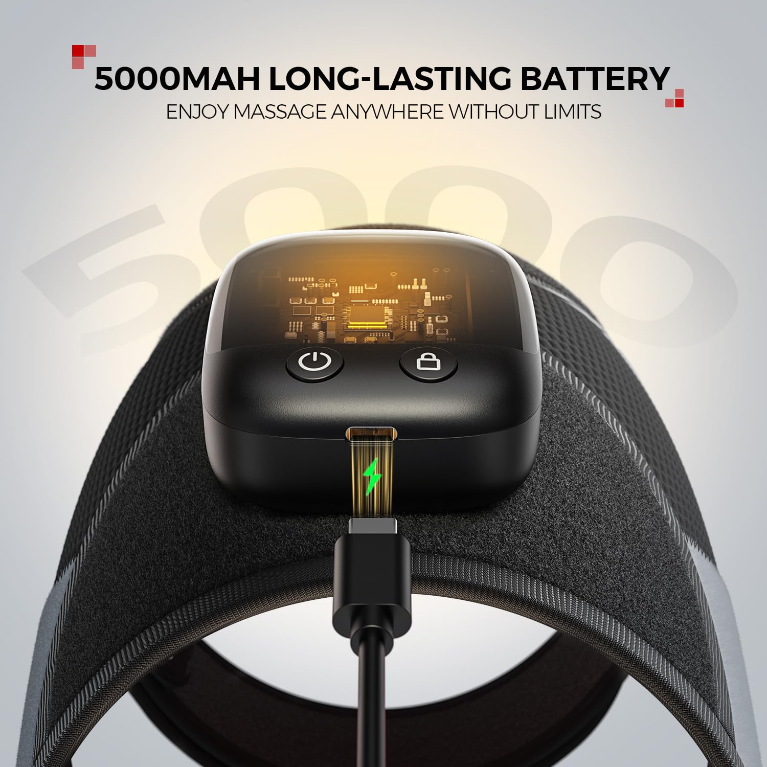 LTW 5000mAh battery allows cordless sessions anywhere