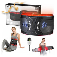 LTW Upgraded Red Light Therapy Belt outer view showing full back coverage and styling.