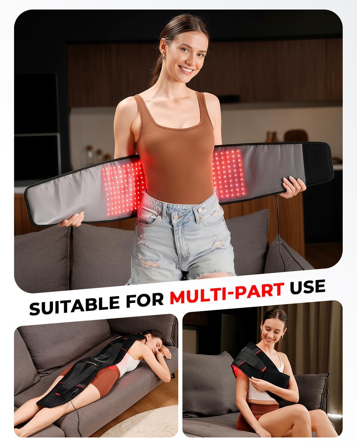 LTW red light belt packaging contents show included features and accessories.