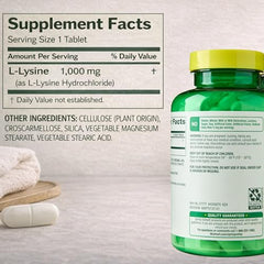 LUAL L-Lisina 1000 mg, dosis diaria para simplificar la rutina