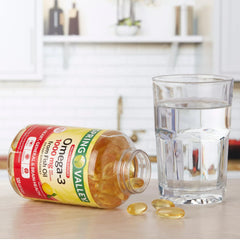 LUAL Omega-3 label closeup notes non-GMO and gluten-free