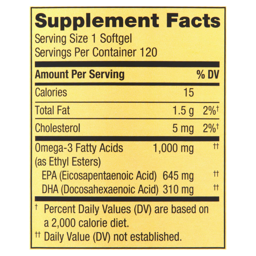 LUAL Omega-3 lemon flavor hint indicates pleasant taste