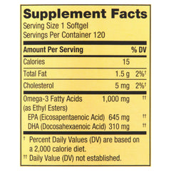 LUAL Omega-3 lemon flavor hint indicates pleasant taste