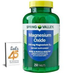Lual Spring Valley Magnesium 250mg bottle ready for daily use.