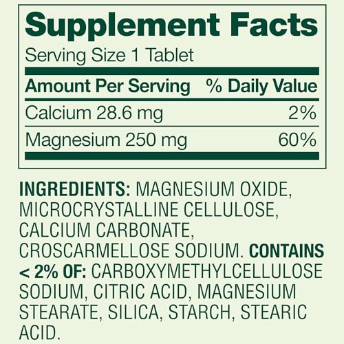 Lual Spring Valley Magnesium packaging highlights bone and muscle support benefits.