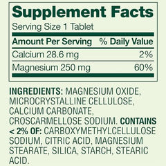 Lual Spring Valley Magnesium packaging highlights bone and muscle support benefits.