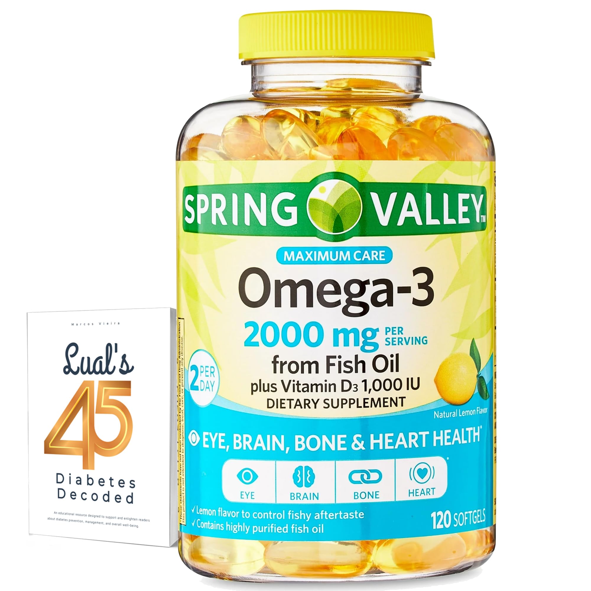 LUAL Spring Valley Omega-3 softgel supports eye health and daily comfort.