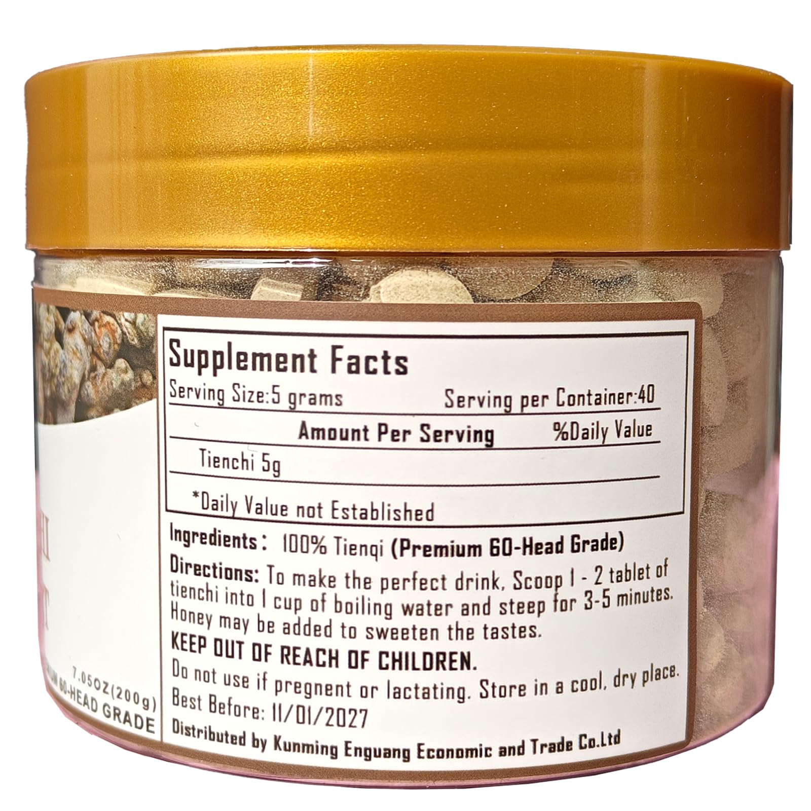 Lucentis Top Level Tienchi tablets on desk for routine supplementation