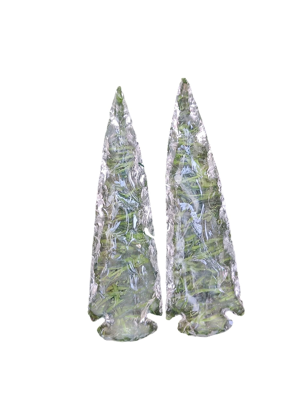 Luck Agate arrowhead 4-inch close-up reveals natural banding and artisan detail for decor.