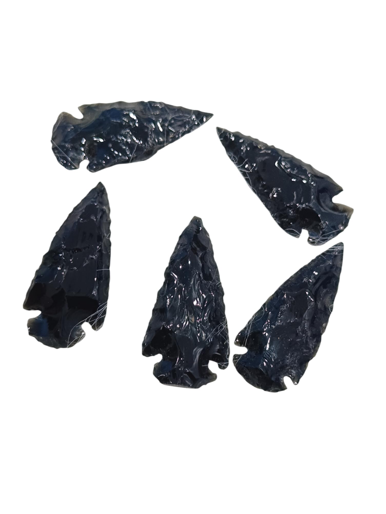 LUCK AGATE Black Obsidian Arrowhead for jewelry crafting and decorative displays