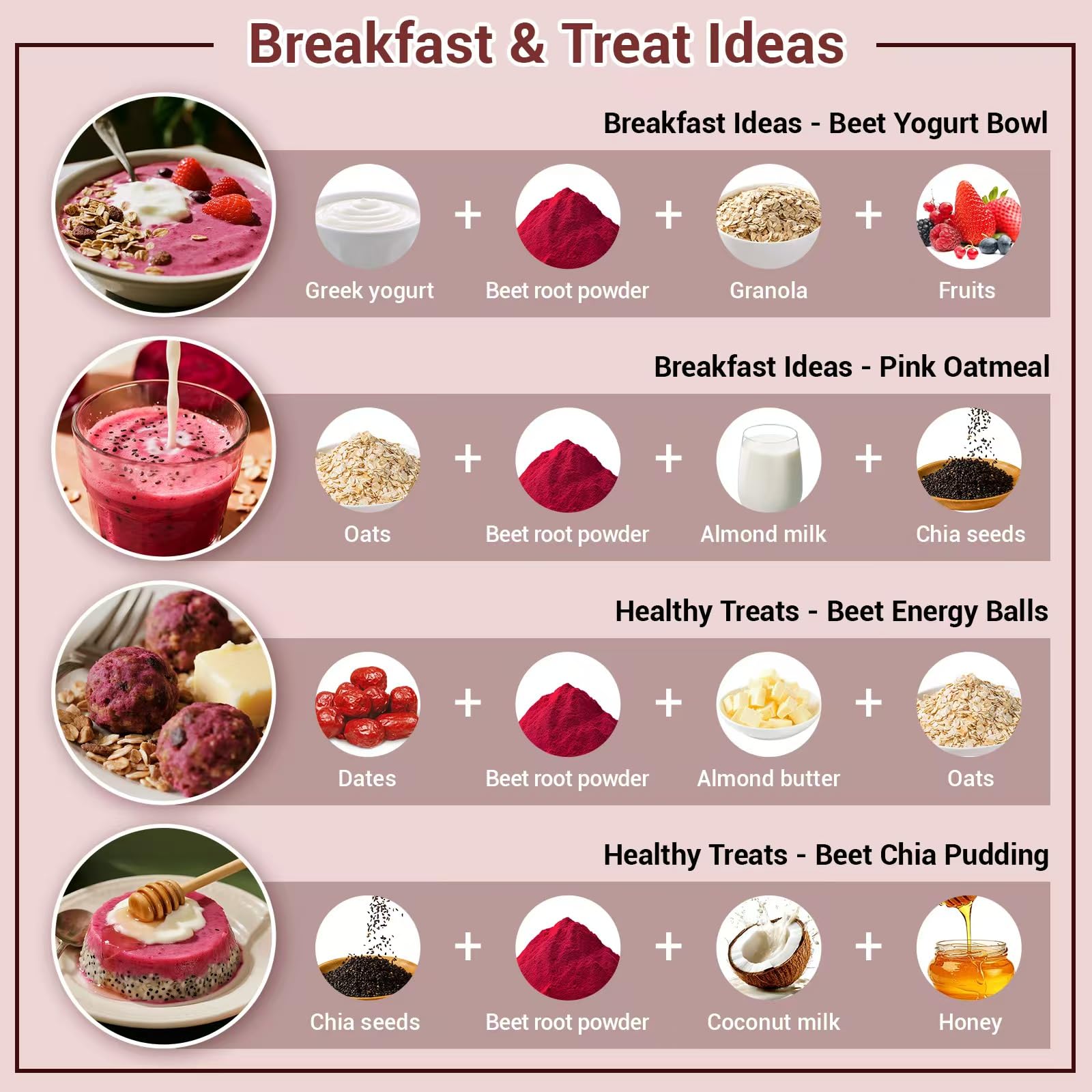 Luckycare beet powder ultra-fine texture dissolves easily