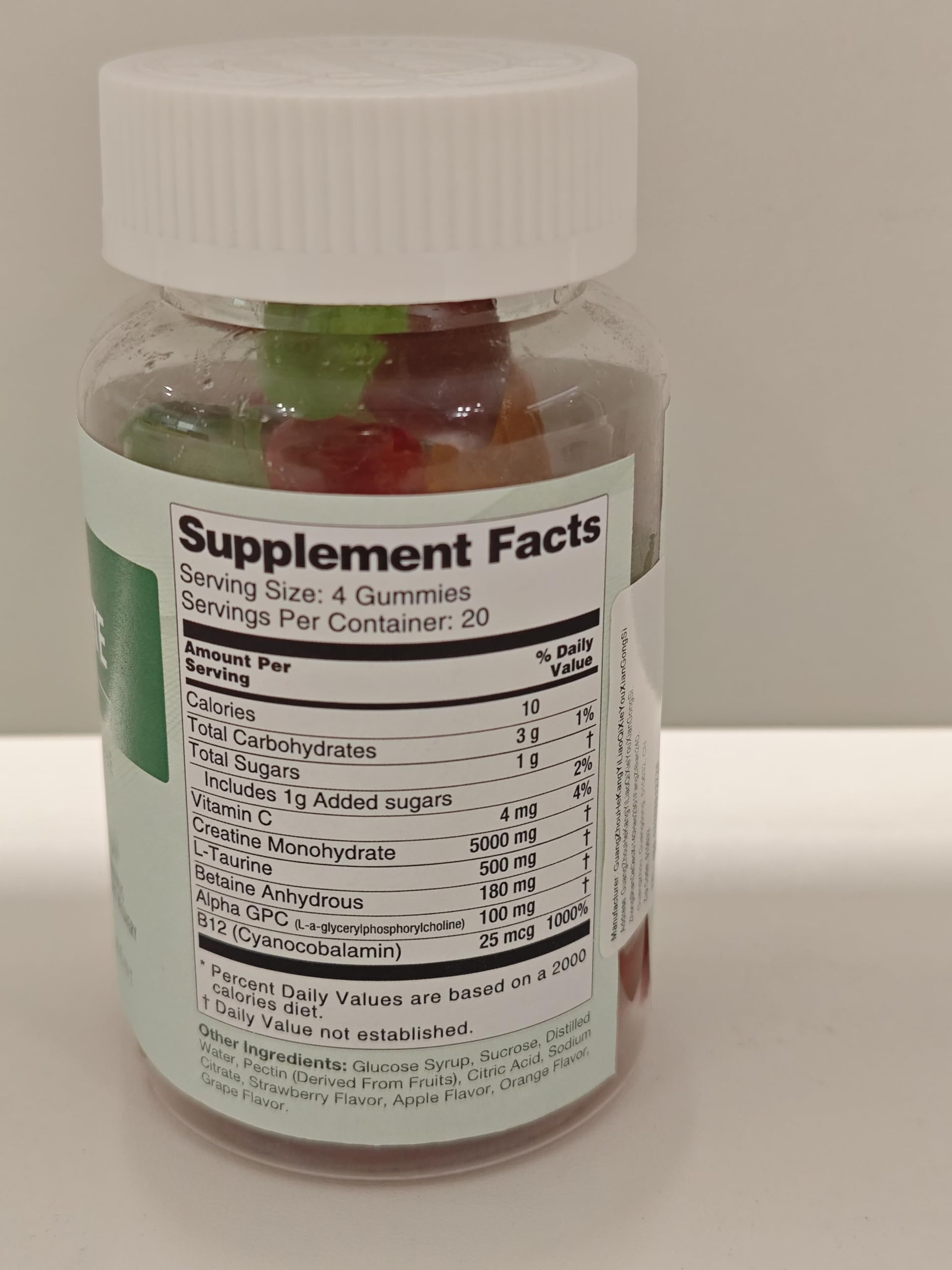LUCKCHAN bottle with measurement marks illustrating dosage guidance.