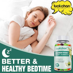 LUCKCHAN hemp gummies anxiety bottle offering a soothing, flavorful calm moment.