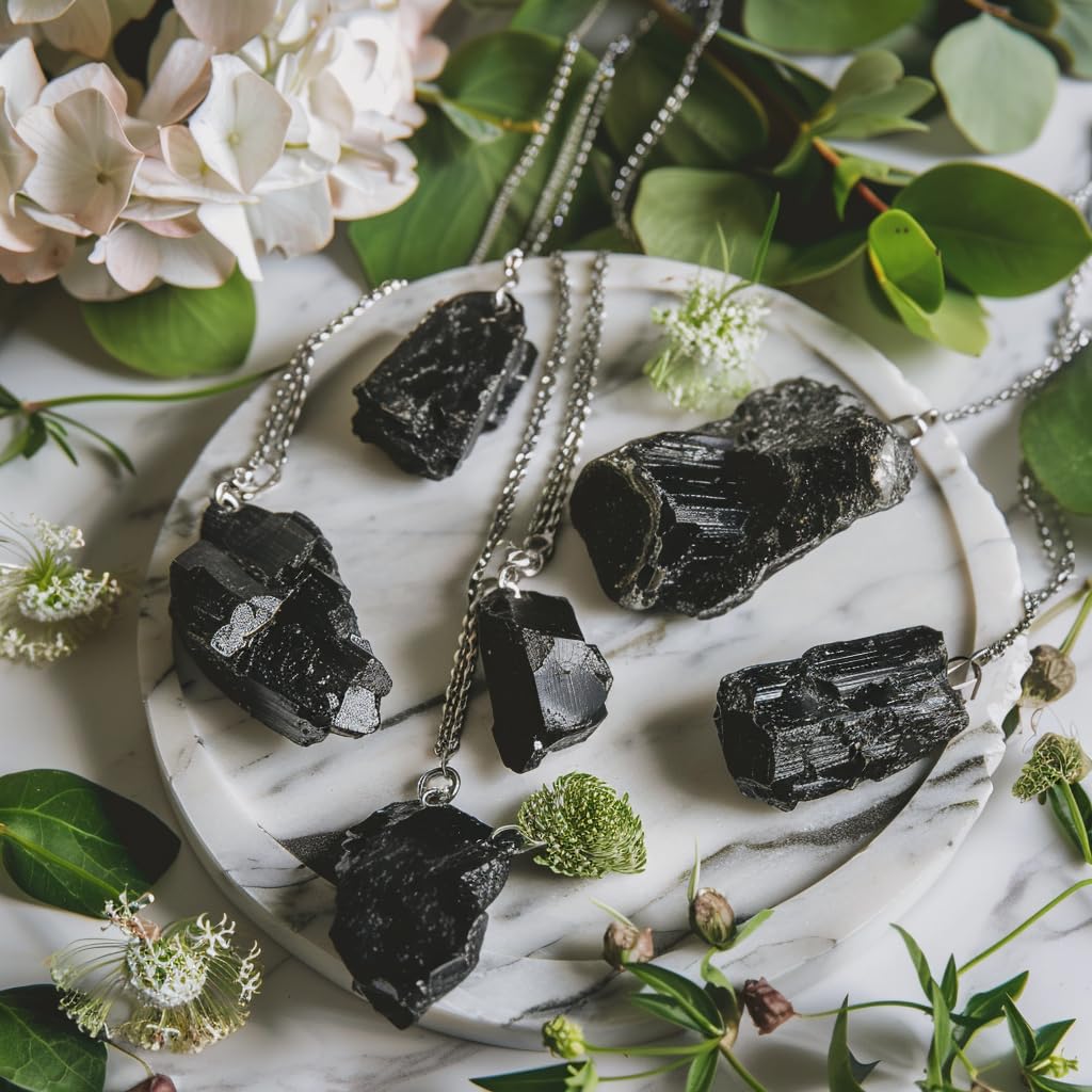 Luckeeper black tourmaline altar decor stones for mindful spaces.