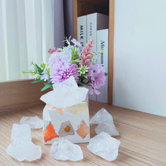Luckeeper natural quartz crystals perfect for display and crystal grids.