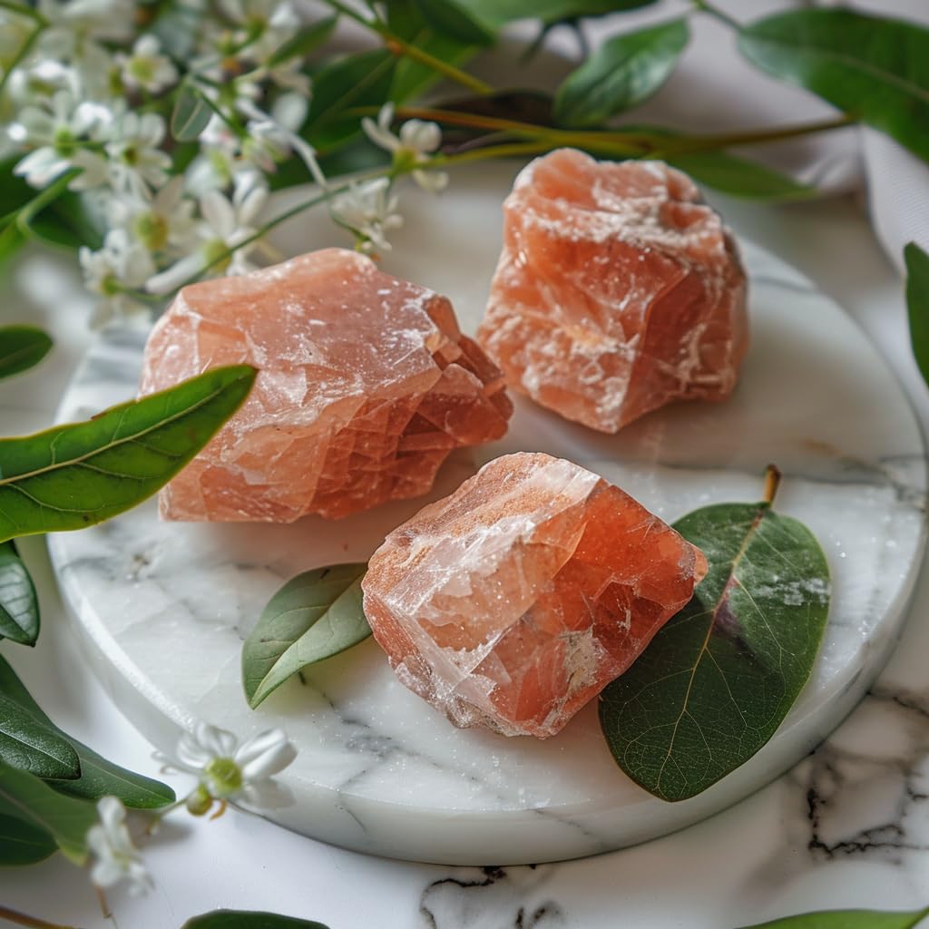 Luckeeper raw sunstone pieces ideal for tumbling, polishing, and jewelry making.