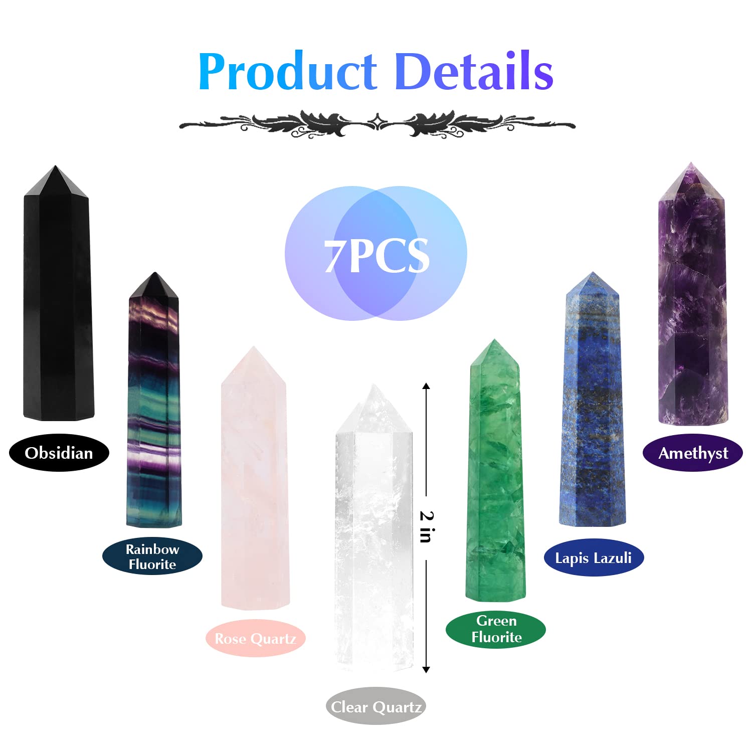 Luckeeper crystal wand display on wood table suggests elegant gifting