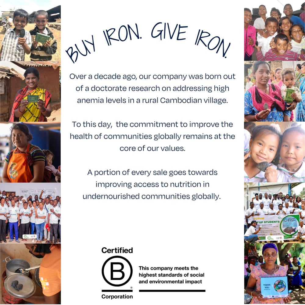 Lucky Iron Fish kitchen setup showcasing a compact tool for daily fortification